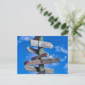 Travel Everywhere Postkarte (Stehend Vorderseite)