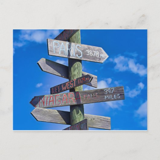 Travel Everywhere Postkarte (Vorderseite)