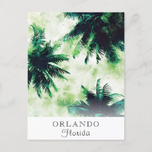 *~* Travel Exotic AP25 Personalize - Palm Leaf . Postkarte