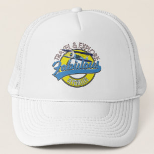travel explore fabulous Seychelles logo Truckerkappe