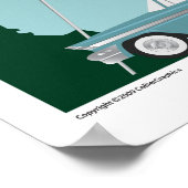 TRAVEL-Flamingo Land Poster (Ecke)