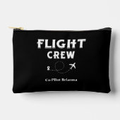 Travel Flight Crew Bridesmaid Bachelorette Custom Zubehörtasche (Vorderseite)