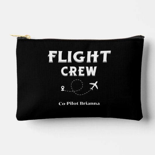 Travel Flight Crew Bridesmaid Bachelorette Custom Zubehörtasche (Vorderseite)