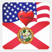 Travel Florida Liebe Sticker (Vorderseite)