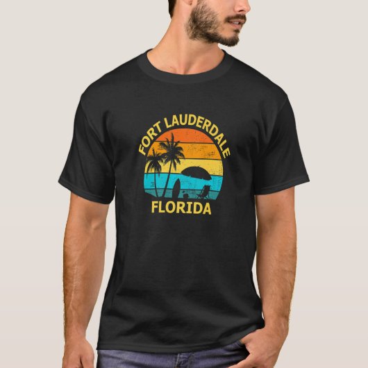 Travel Fort Lauderdale Florida Vacation Souvenir T-Shirt (Vorderseite)