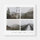 Travel Foto Collage Custom Vacation Keepake Magnet (Vorne)