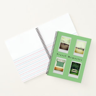 Travel Foto Journal Spiral Notebook Notizblock