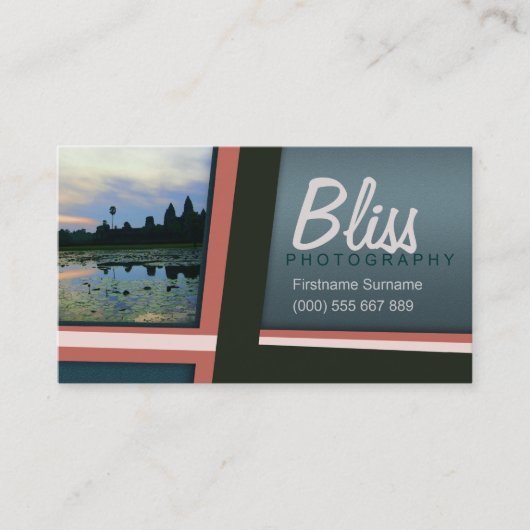 Travel Fotografy Stilvoll Moderne Fotovorlage Visitenkarte (Vorderseite)