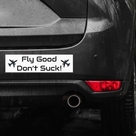Travel Funny 'Fly Good Don't Sind zum Kotzen' Fun Autoaufkleber