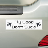 Travel Funny 'Fly Good Don't Sind zum Kotzen' Fun  Autoaufkleber (Auf Auto)