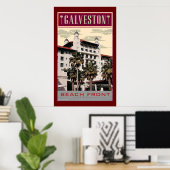 TRAVEL-Galveston Poster (Heimbüro)