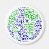 Travel-Globus-Magnet Magnet (Vorne)
