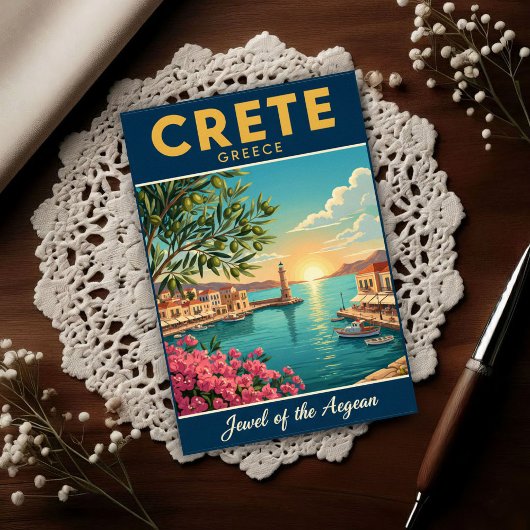 Travel Greece: A Vintage 1960s  Postkarte