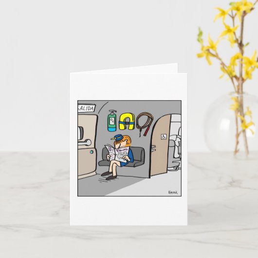 Travel greeting card karte (Gelbe Blume)