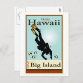 Travel Hawaii Postkarte (Vorne/Hinten)