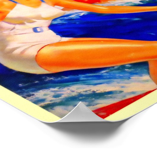 Travel Hawaii Vintag Poster (Ecke)