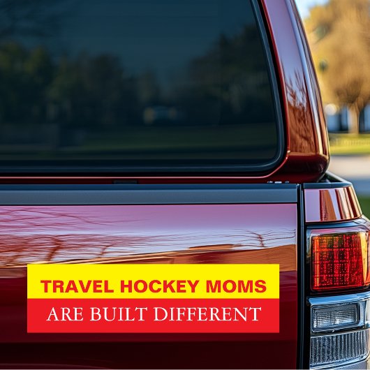 Travel Hockey Moms are Built Different Autoaufkleber
