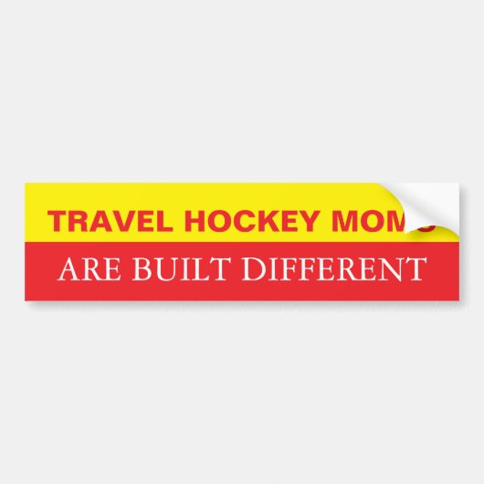 Travel Hockey Moms are Built Different Autoaufkleber (Vorne)