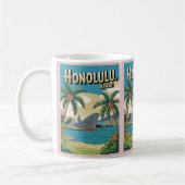 Travel Honululu, Hawaii tropische Strandgeschenke Kaffeetasse (Links)