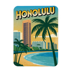Travel Honululu, Hawaii tropische Strandgeschenke Magnet
