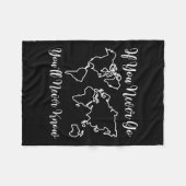 Travel - If You Never Go, You'll Never Know  Fleecedecke (Vorderseite (Horizontal))