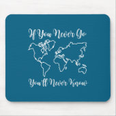Travel - If You Never Go, You'll Never Know  Mousepad (Vorne)