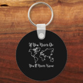 Travel - If You Never Go, You'll Never Know  Schlüsselanhänger (Vorderseite)