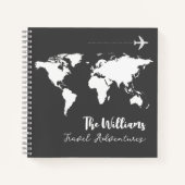 Travel International Dark Gray Notizblock (Vorderseite)