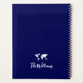 Travel International Navy Blue Planner Planer (Rückseite)