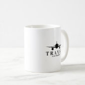 Travel is my tharapy kaffeetasse (VorderseiteRechts)
