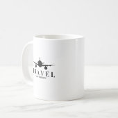 Travel is my tharapy kaffeetasse (Vorderseite Links)