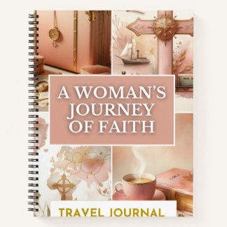 Travel Journal - A Woman's Journey Of Faith - Pink Notizblock