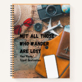 Travel Journal, Memory Book, Scrapbook Notizblock (Vorderseite)