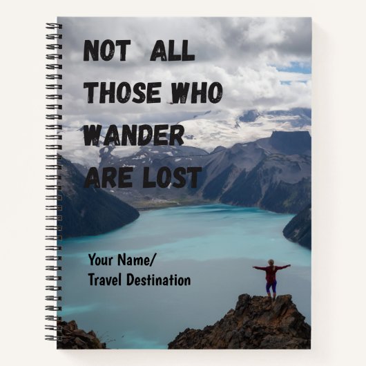 Travel Journal, Scrapbook, Memory Journal Notizblock (Vorderseite)