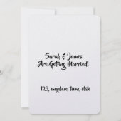 travel lover save the date boarding pass (Rückseite)