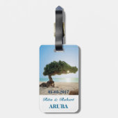 Travel Luggage Tag Collection/Divi Tree Aruba Gepäckanhänger (Rückseite vertikal)