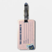 Travel Luggage Tags Gepäckanhänger (Rückseite vertikal)