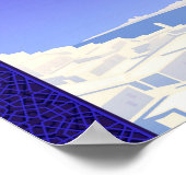 *~* Travel Marocco Marokko Katzenfenster blau Poster (Ecke)