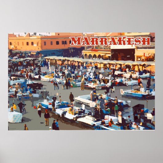 Travel Marrakesh Poster (Vorne)