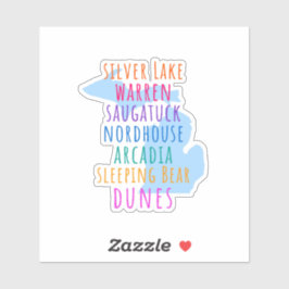 Travel Michigan Sand Dunes Theme Vinyl Sticker