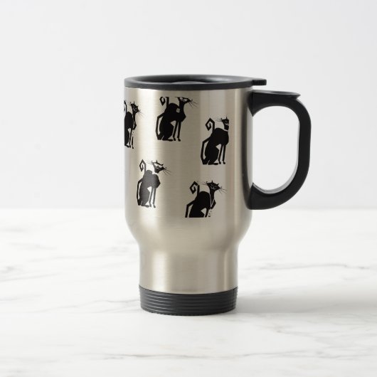 Travel Mug - Berufliche Katze Reisebecher (Rechts)