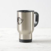 Travel Mug CoffeeBeanQueen-Design Reisebecher (VorderseiteRechts)