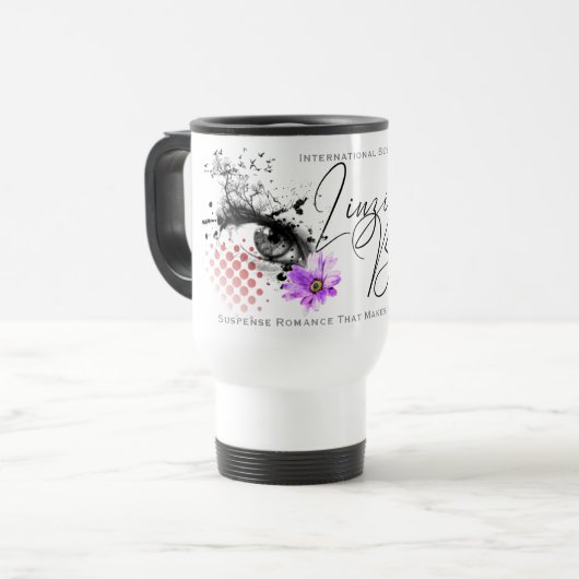 Travel Mug: Der Weg des Lesers Reisebecher (Vorderseite Links)