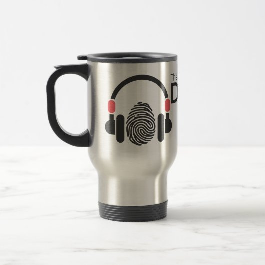 Travel Mug - Double Loop Podcast Reisebecher (Links)