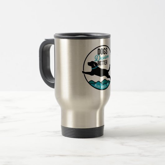 Travel Mug - Full Color Logo Reisebecher (Vorderseite Links)