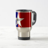 Travel Mug mit der Fahne von San Antonio, Texas, U Reisebecher (VorderseiteRechts)