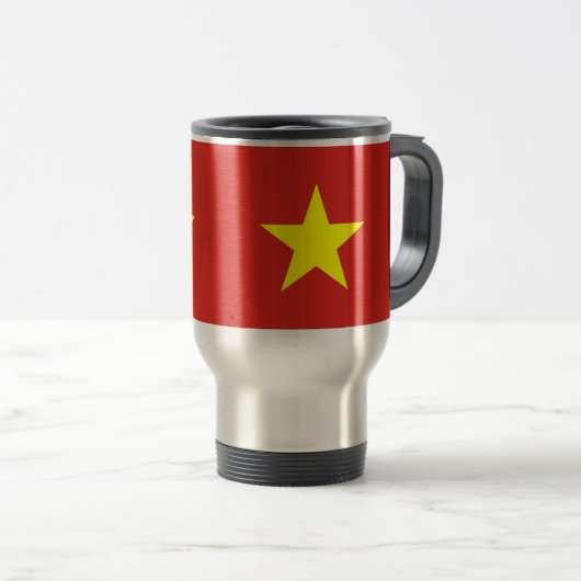 Travel Mug mit der Flagge Vietnams Reisebecher (VorderseiteRechts)