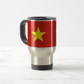Travel Mug mit der Flagge Vietnams Reisebecher (Vorderseite Links)