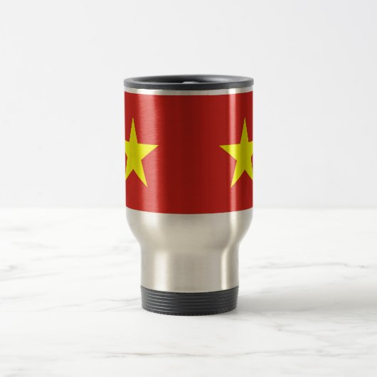 Travel Mug mit der Flagge Vietnams Reisebecher (Mittel)