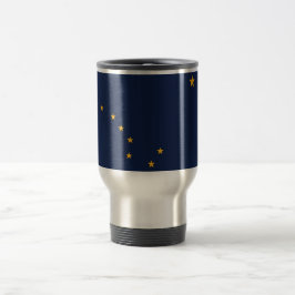 Travel Mug mit Flag Alaska Staat - USA Reisebecher